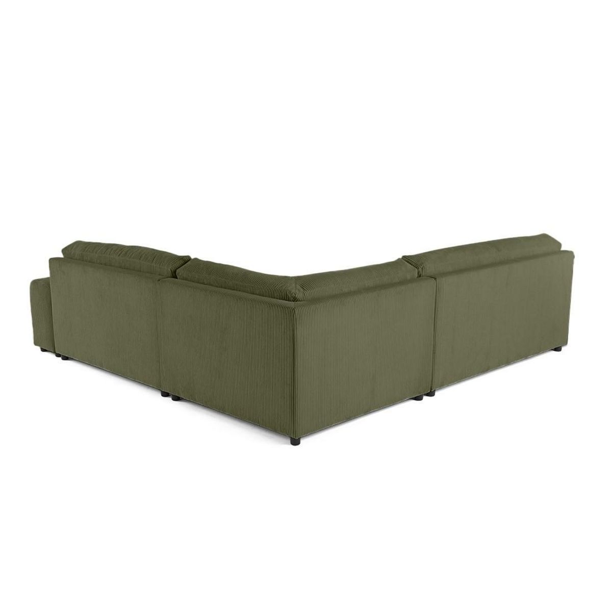 LISA DESIGN Garance - canapé modulable d'angle gauche - 6 places - en velours côtelé