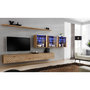 Voir la diapositive 2 : Paris Prix Ensemble Meuble TV  Switch Lamel XVII  340cm Naturel