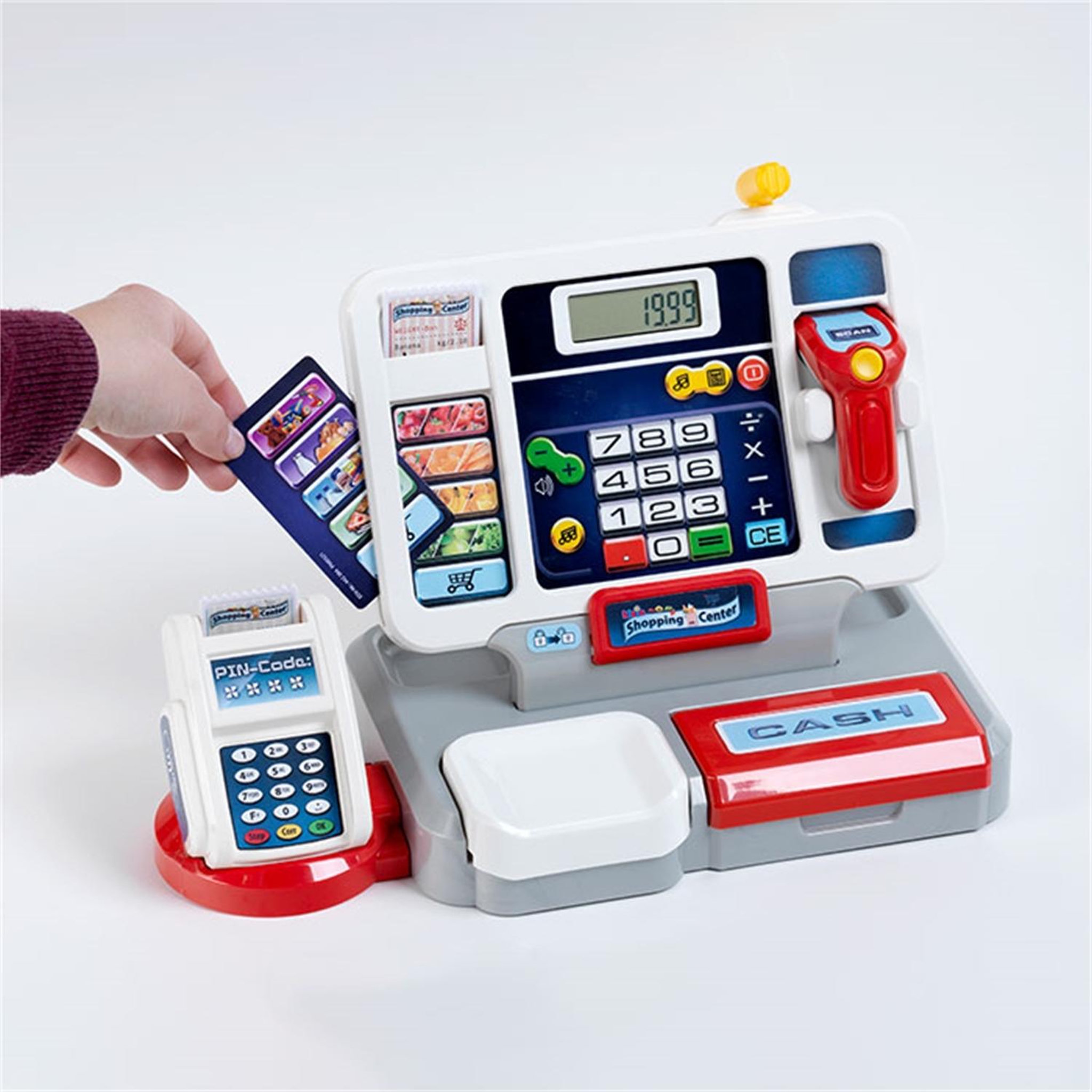 Voir la diapositive 3 : Klein Caisse enregistreuse électronique Shopping Center avec écran détachable et accessoires - KLEIN - 9389