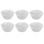 Paris Prix Lot de 6 Bols en Plastique Réutilisable  Irène  175ml Transparent