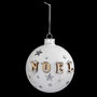 Voir la diapositive 1 : FEERIC LIGHT & CHRISTMAS Boule de Noël en Verre  Hors Piste  8cm Blanc Mat