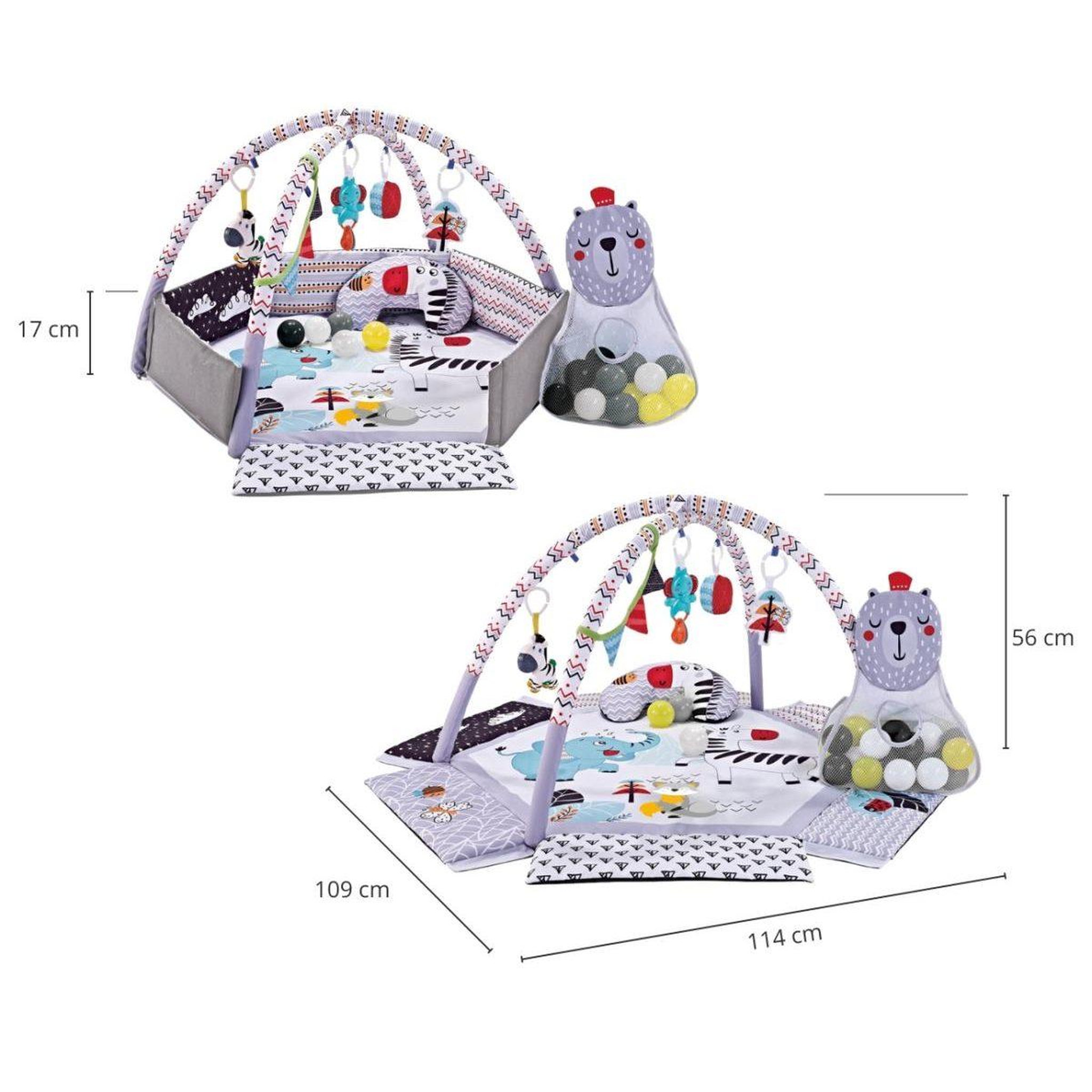 Voir la diapositive 4 : MILLY MALLY Tapis d'éveil tinymini ours endormi