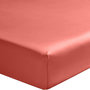 Voir la diapositive 1 : Home collection Drap housse 100%satin de coton 70 fils, sienne