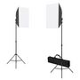 Voir la diapositive 2 : VIDAXL Kit de studio photo avec boîte a lumiere et reflecteur