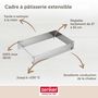 Voir la diapositive 3 : ZENKER Ensemble de 2 Cadres à gâteau réglable 27 à 52 cm Zenker Smart Pastry