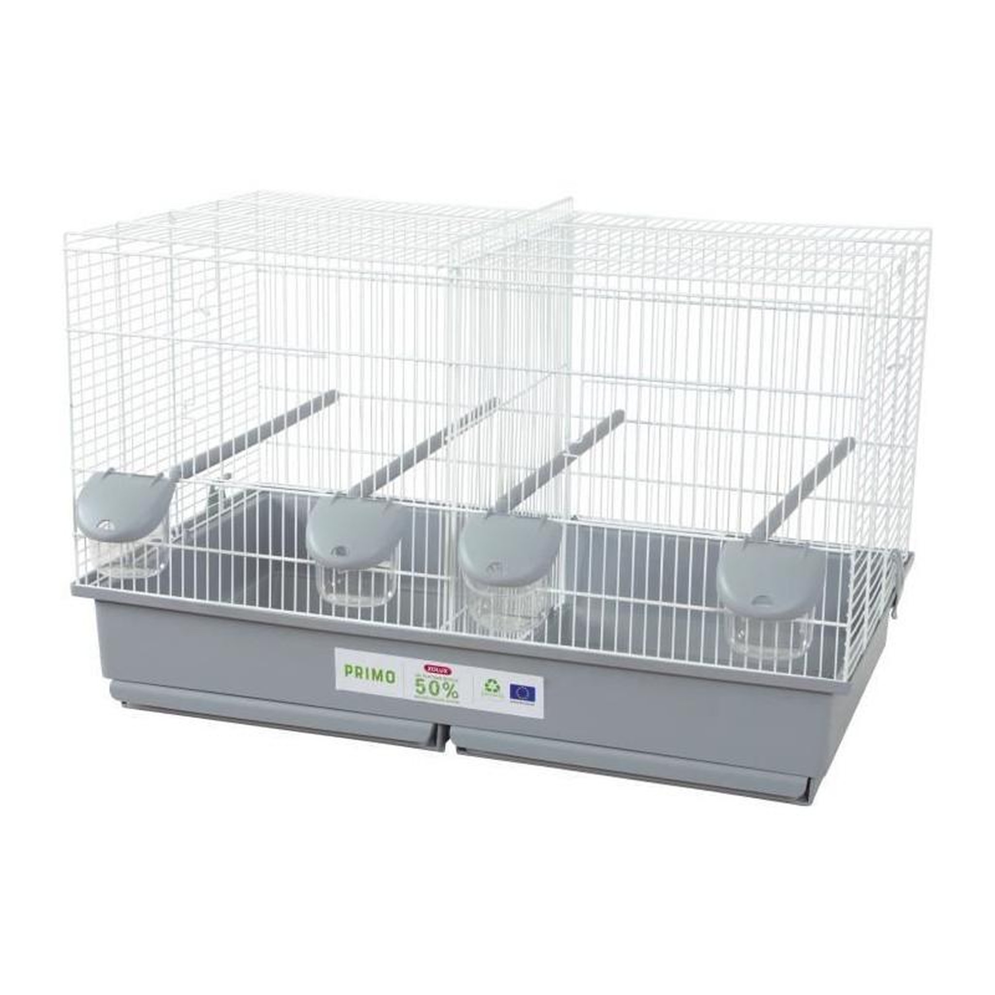 Zolux Cage en plastique éco.conçu oiseaux domestiques Primo 69 x 39 x 44.5 cm