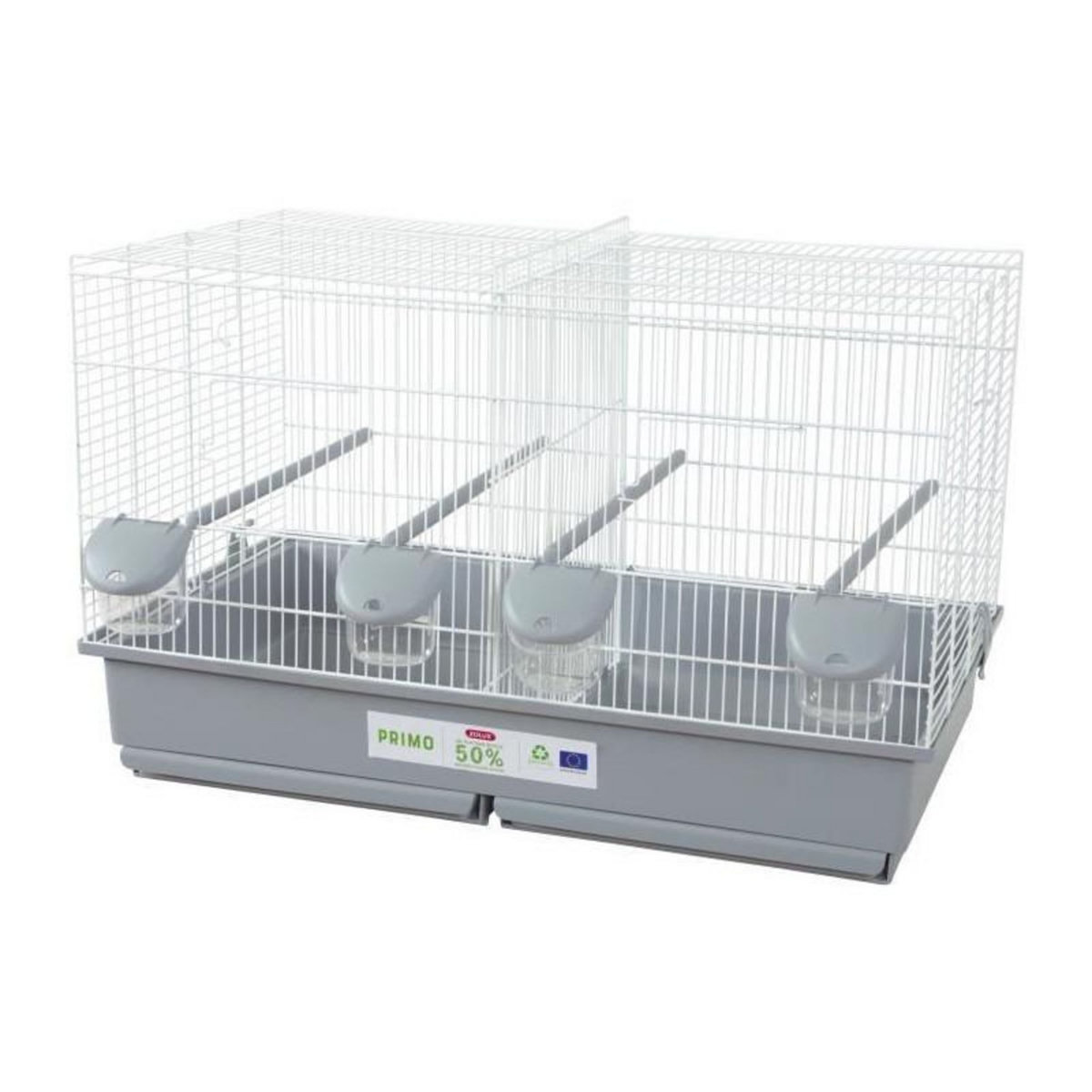 Zolux Cage en plastique éco.conçu oiseaux domestiques Primo 69 x 39 x 44.5 cm