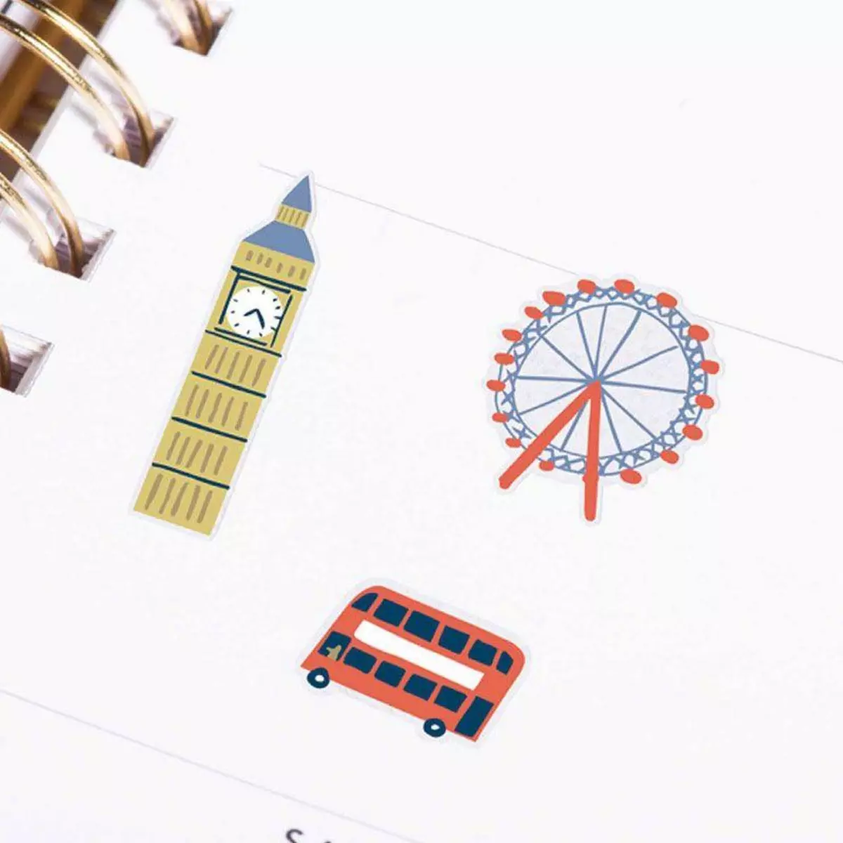 RICO DESIGN Stickers en gel transparent cities - Londres
