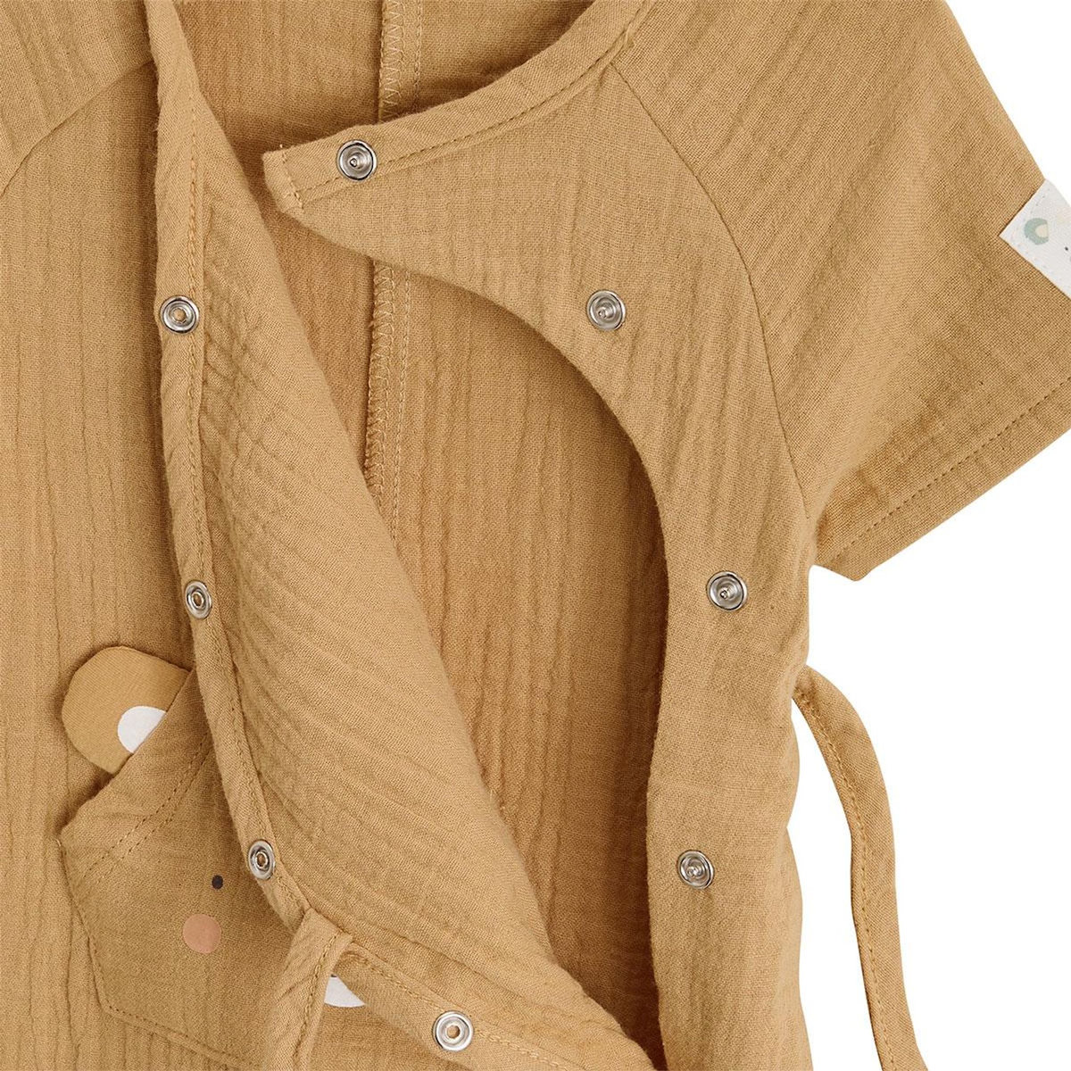 Petit Béguin Barboteuse bébé en gaze de coton ouverture croisée Mini Rêve