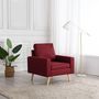 Voir la diapositive 1 : VIDAXL Fauteuil Rouge bordeaux Tissu
