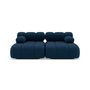 Voir la diapositive 3 : LISA DESIGN Ruby - canapé droit 4 places avec double méridienne - assise profonde - en velours texturé