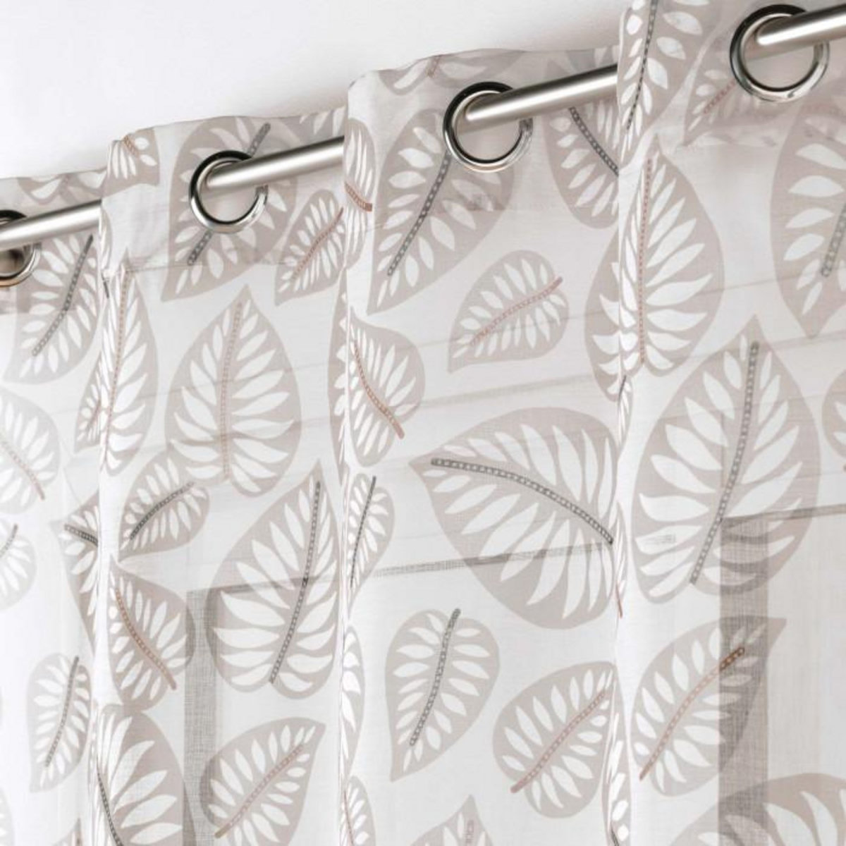 Paris Prix Rideau Voilage à Œillets  Alma  140x240cm Naturel