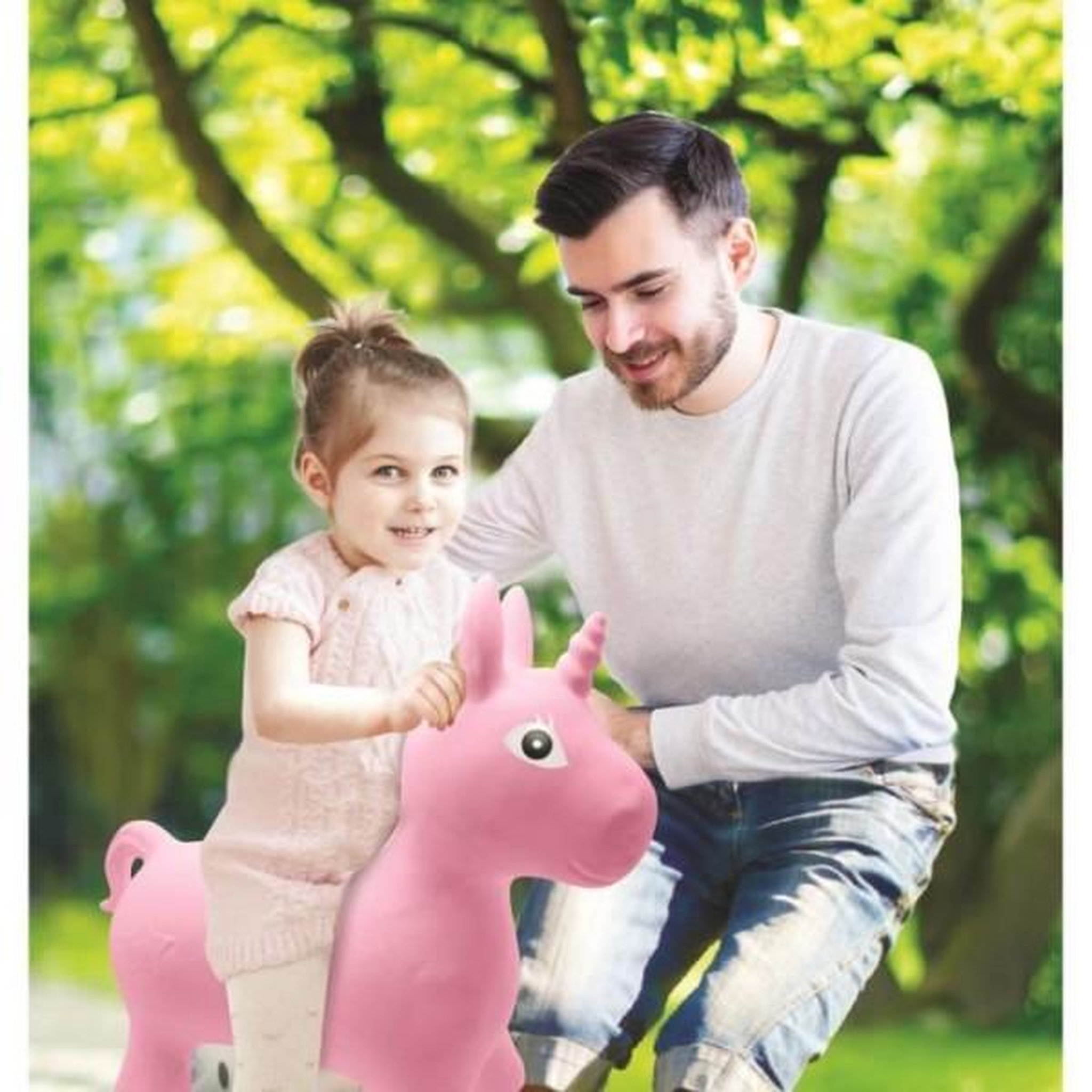 Voir la diapositive 4 : Lexibook Porteur Trotteur  - LEXIBOOK - Licorne Sauteuse Gonflable en Peluche - Housse Amovible - Pour Enfant a partir de 3 ans