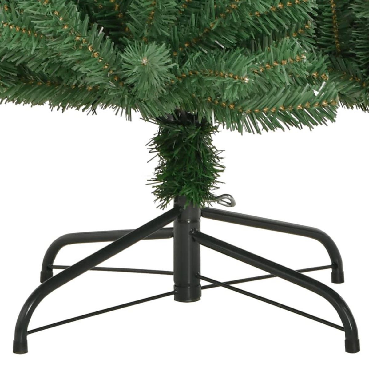 VIDAXL Sapin de Noël artificiel a charnieres avec support vert 150 cm