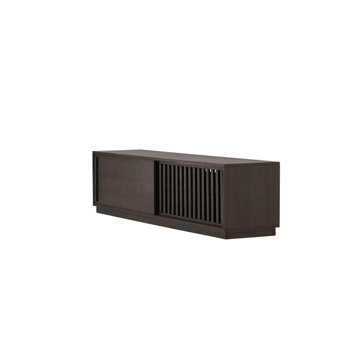 Paris Prix Meuble TV Design Nervuré  Lugo  180cm Marron