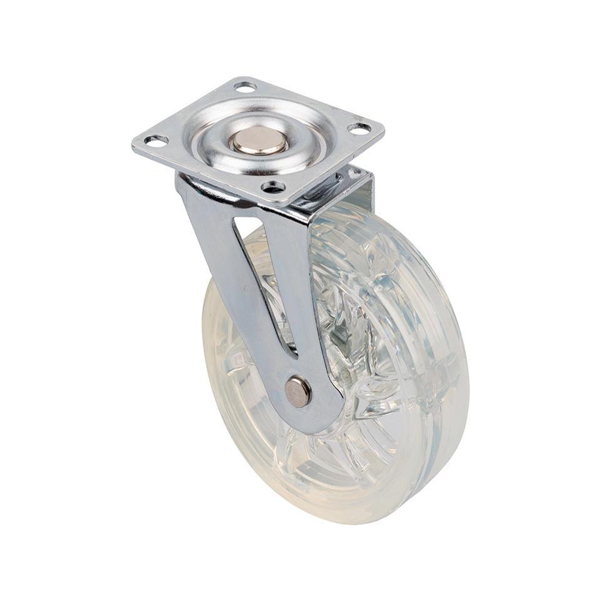 CENTRALE BRICO Roulette de meuble top o 75mm transparent sans frein