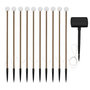 Voir la diapositive 1 : Lumisky Lot de 10 boules solaires à piquer LOLLY Transparent Plastique et métal H40cm