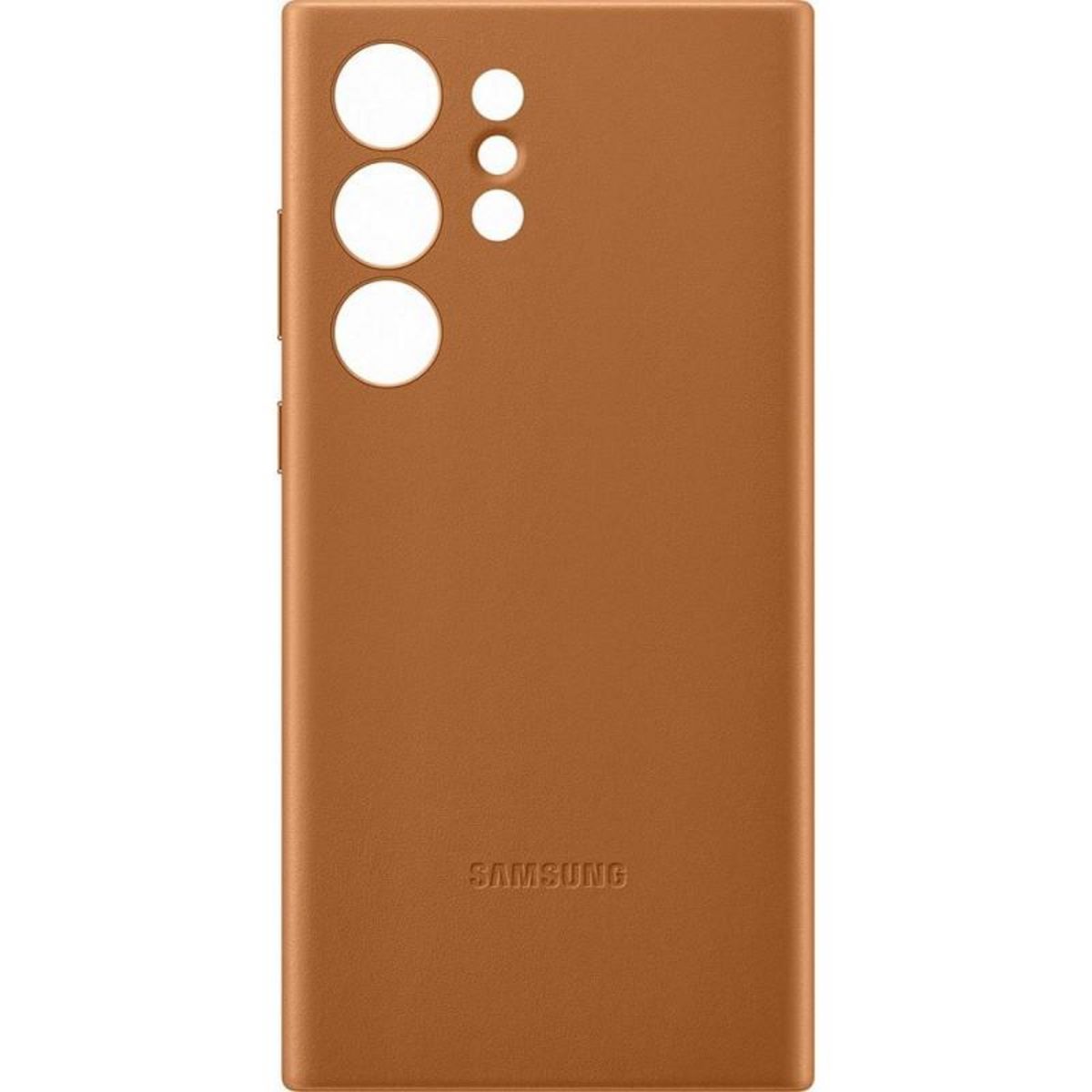 Samsung Coque en cuir pour Samsung Galaxy S23 Ultra 5G Beige Crème