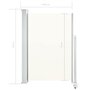 Voir la diapositive 6 : VIDAXL Auvent lateral retractable de patio 120 x 300 cm Blanc casse