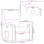 Voir la diapositive 6 : VIDAXL Fauteuil inclinable marron similicuir