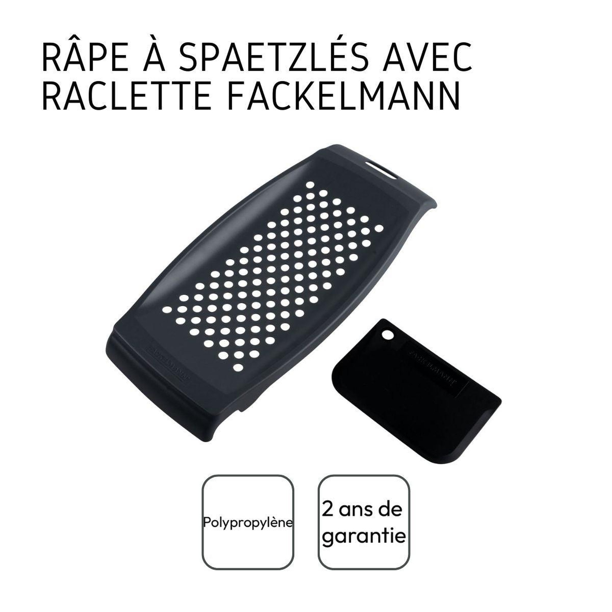 Voir la diapositive 4 : Fackelmann Lot de 2 râpes pour spaetzles maison 32 cmfackelmann