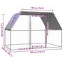 Voir la diapositive 5 : VIDAXL Poulailler d'exterieur 3x2x2 m Acier galvanise