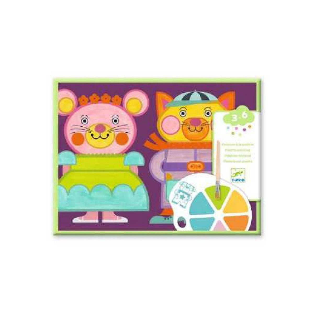 Djeco PEINTURE DES PETITS - Peinture a la palette - Les Joufflus