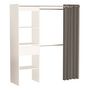 Voir la diapositive 4 : Kit dressing extensible CARGO,1 tiroir, L114-168xH187cm+ rideau