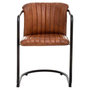 Voir la diapositive 2 : ATMOSPHERA Lot de 2 Fauteuils en Cuir  Kavi  77cm Cognac