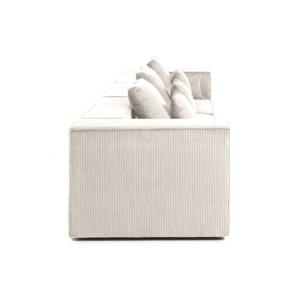 LISA DESIGN Colombine - canapé modulable droit - 3 places - en velours côtelé