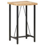 VIDAXL Table de bar 60x60x107 cm Bois de manguier brut