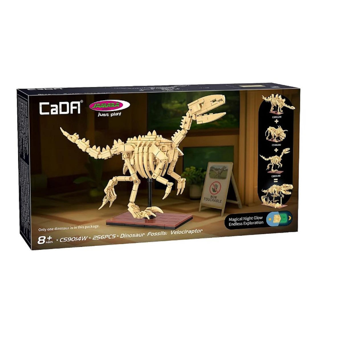 Jamara CaDA Fossile dinosaure Vélociraptor Bricks