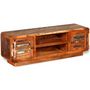 Voir la diapositive 4 : VIDAXL Meuble TV Bois de recuperation massif 120x30x40 cm