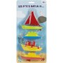 Voir la diapositive 1 : SET 4 BATEAUX 11CM ASSORTIMENT 6006G.