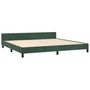 Voir la diapositive 4 : VIDAXL Cadre de lit sans matelas vert fonce 200x200 cm velours