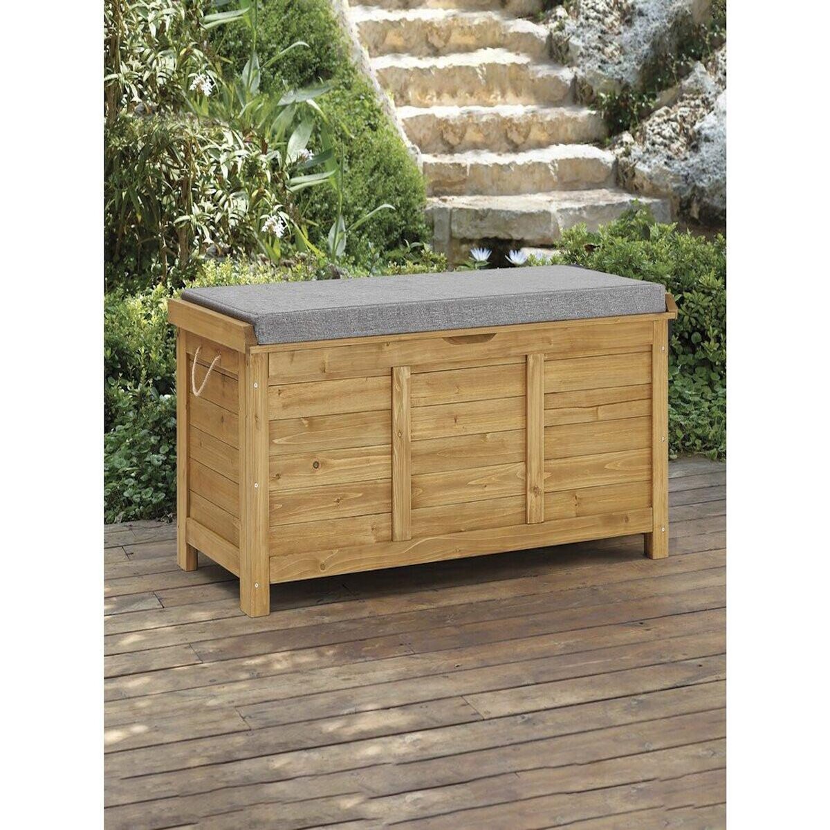 Habitat et Jardin Coffre de jardin  Gana  en bois - 125 x 60 x 55 cm - Marron