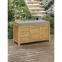 Voir la diapositive 2 : Habitat et Jardin Coffre de jardin  Gana  en bois - 125 x 60 x 55 cm - Marron