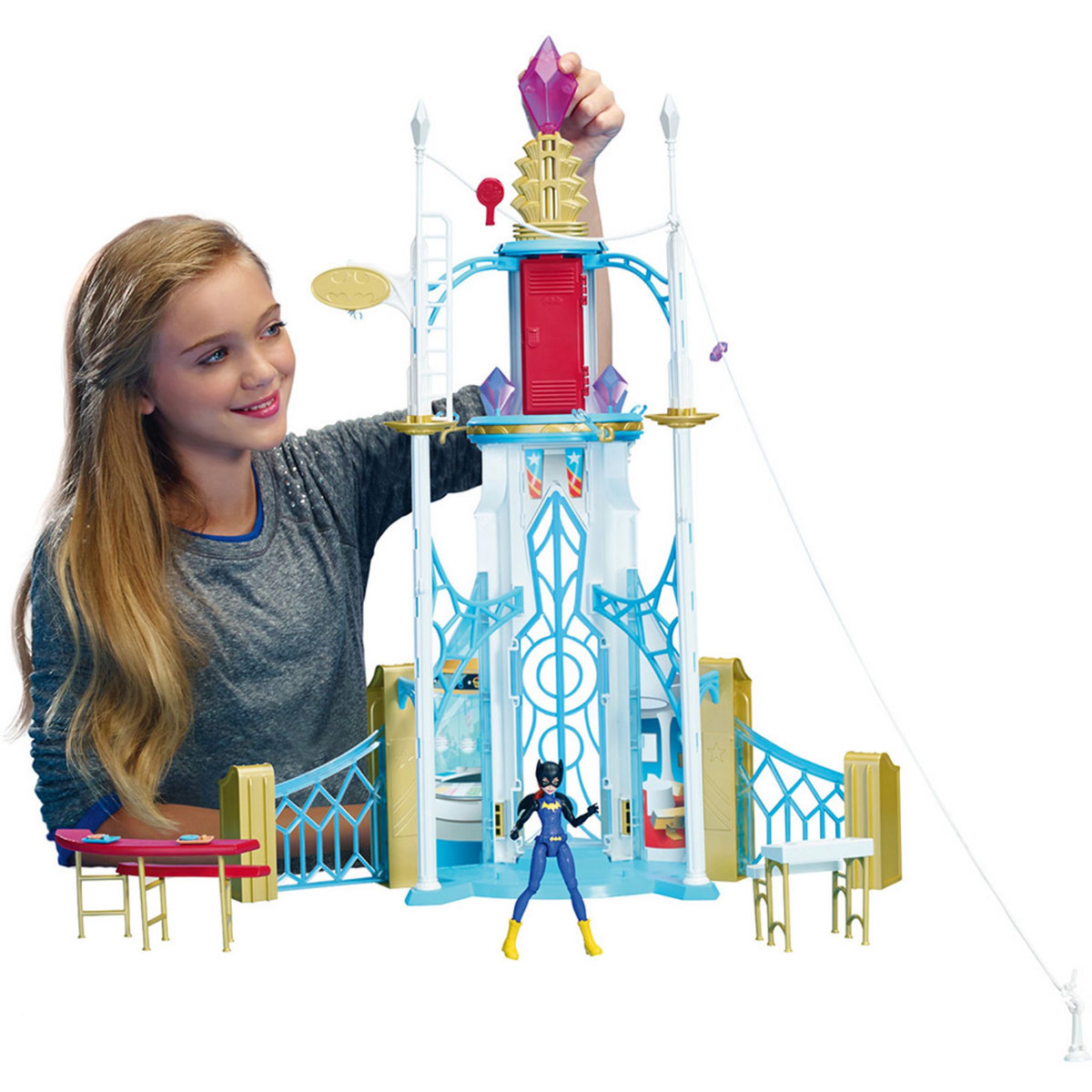 MATTEL L'école des Supers Héros + figurine BatGirl - DC Super Héro Girls