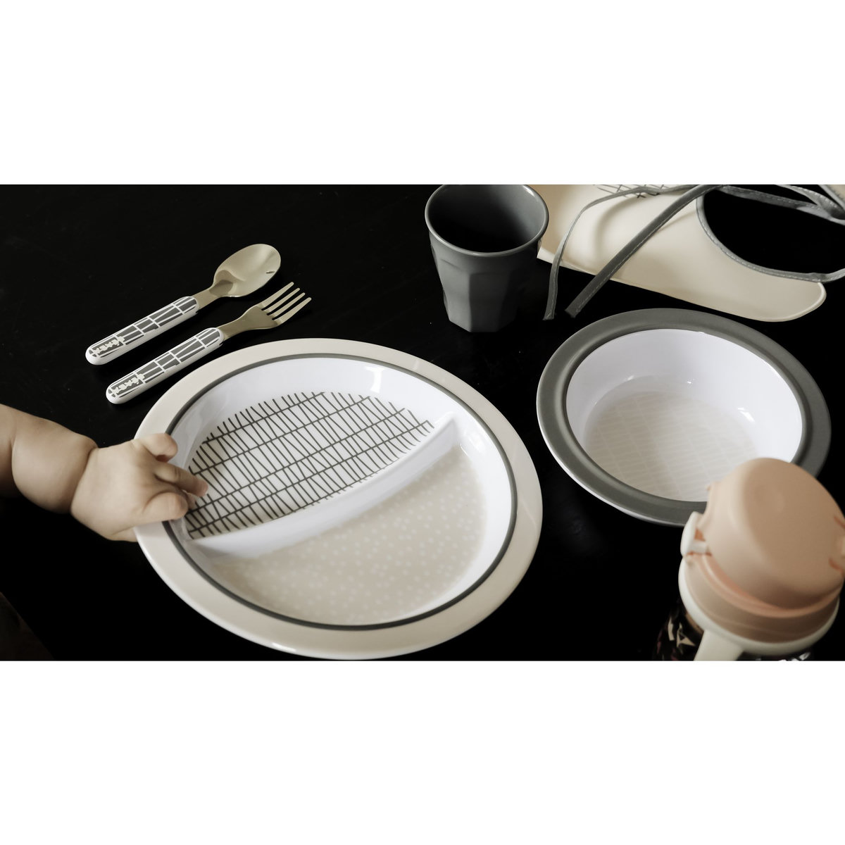 BEABA Coffret repas en mélamine - Rose