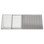 Voir la diapositive 3 : VIDAXL Cage pour lapin Gris 201,5x80,5x71 cm Acier galvanisé