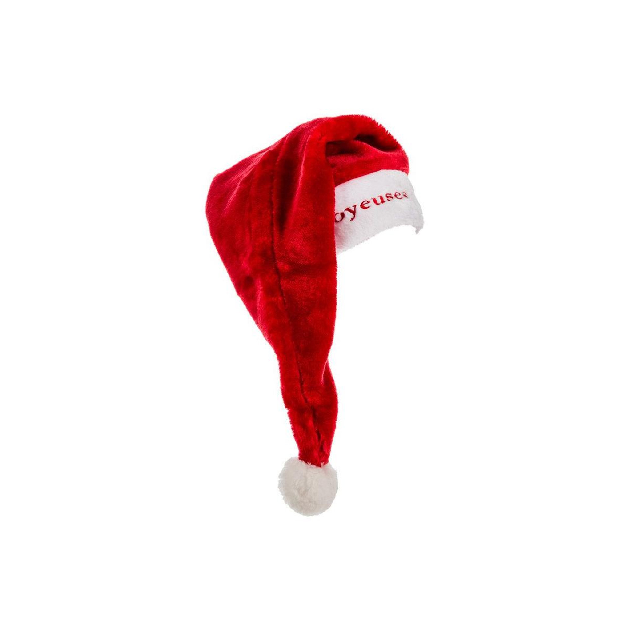 FEERIC LIGHT & CHRISTMAS Chapeau de noël long  brodé  65cm rouge