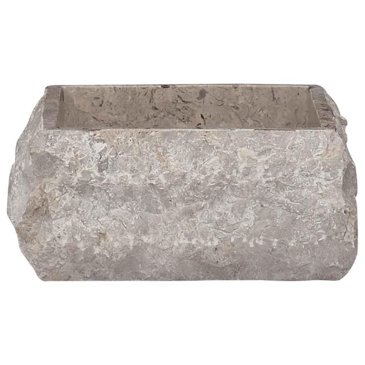 VIDAXL Lavabo Gris 30x30x13 cm Marbre