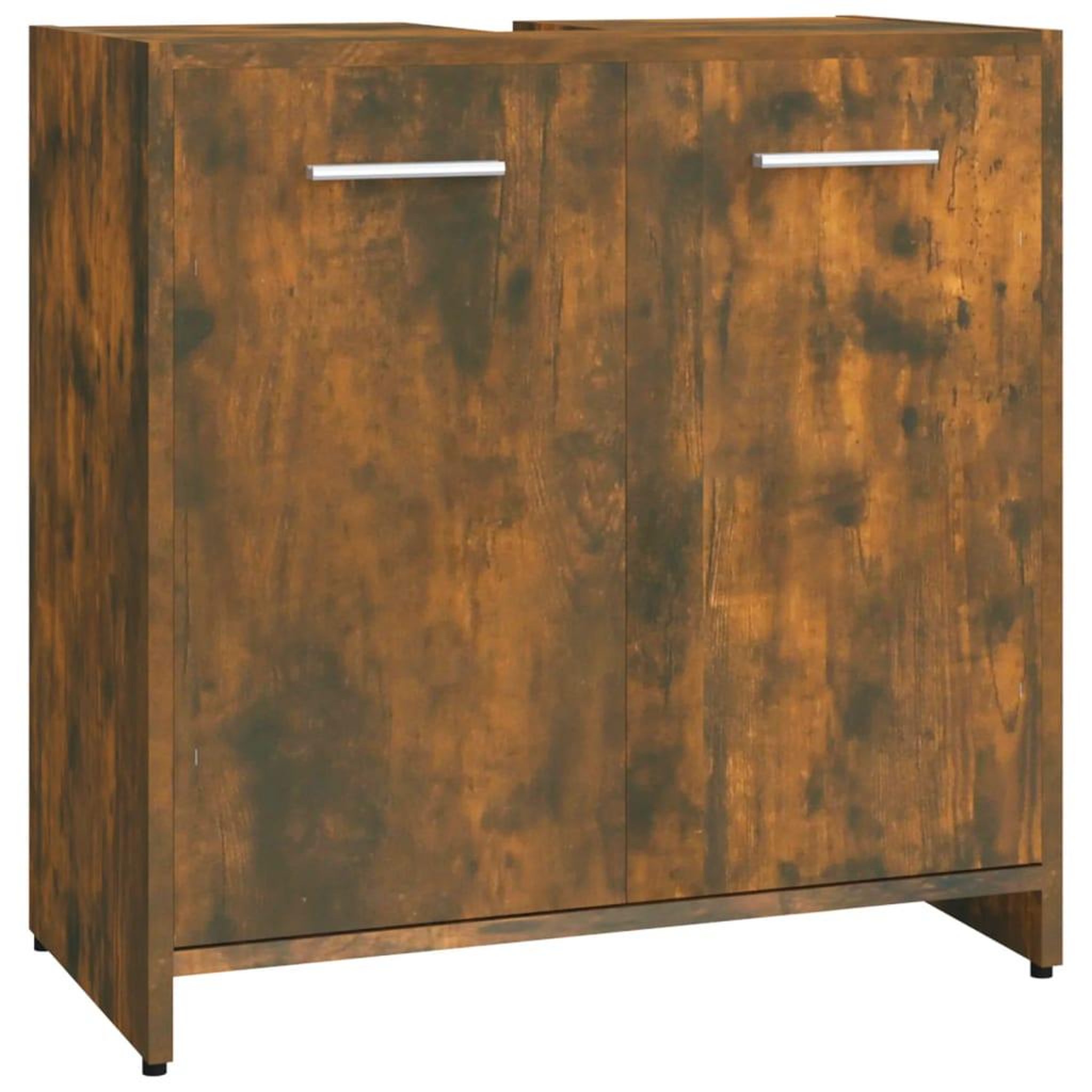 Voir la diapositive 2 : VIDAXL Armoire de bain Chene fume 60x33x60 cm Bois d'ingenierie