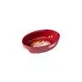 PYREX Plat à four ovale rouge en céramique 22 x 15 cm CURVES
