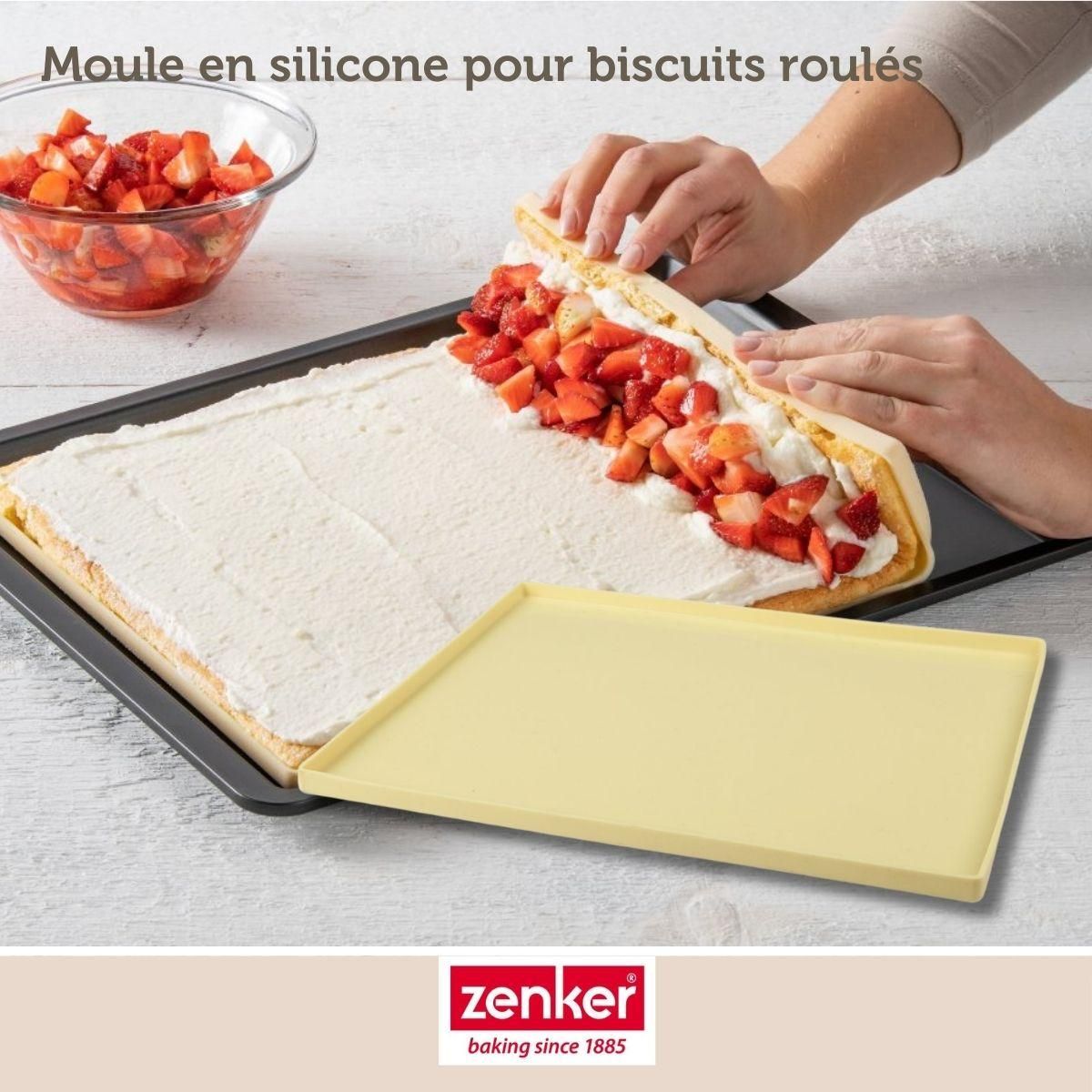 ZENKER Moule à génoise et biscuit roulé en silicone 36 x 27 cm Zenker Sweet Sensation