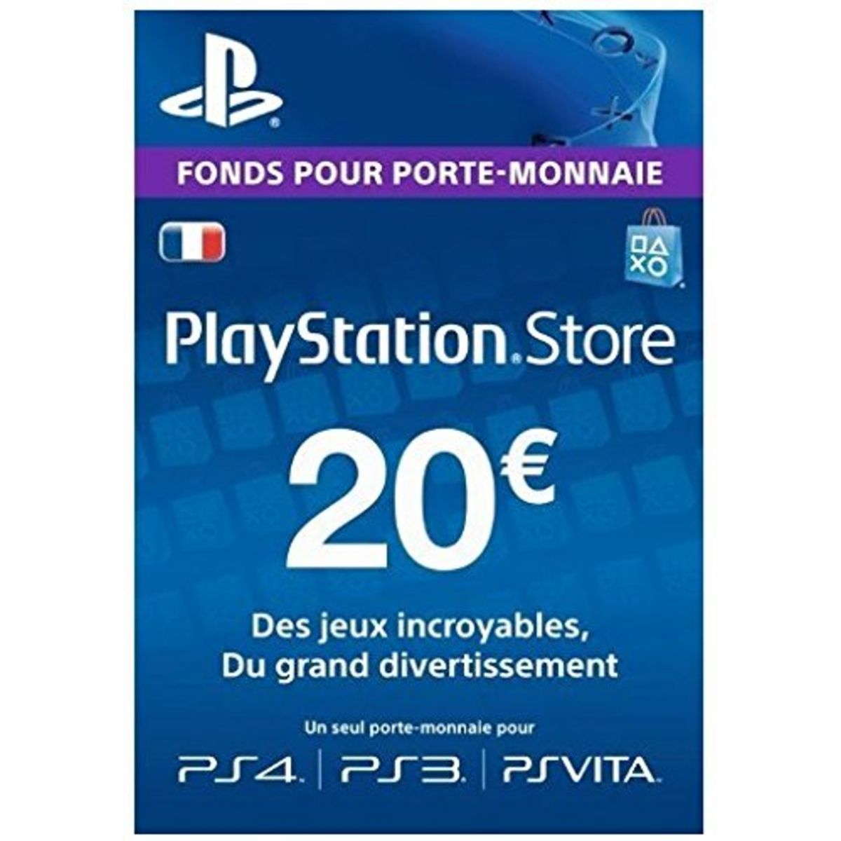 Carte Playstation Store 20&euro;