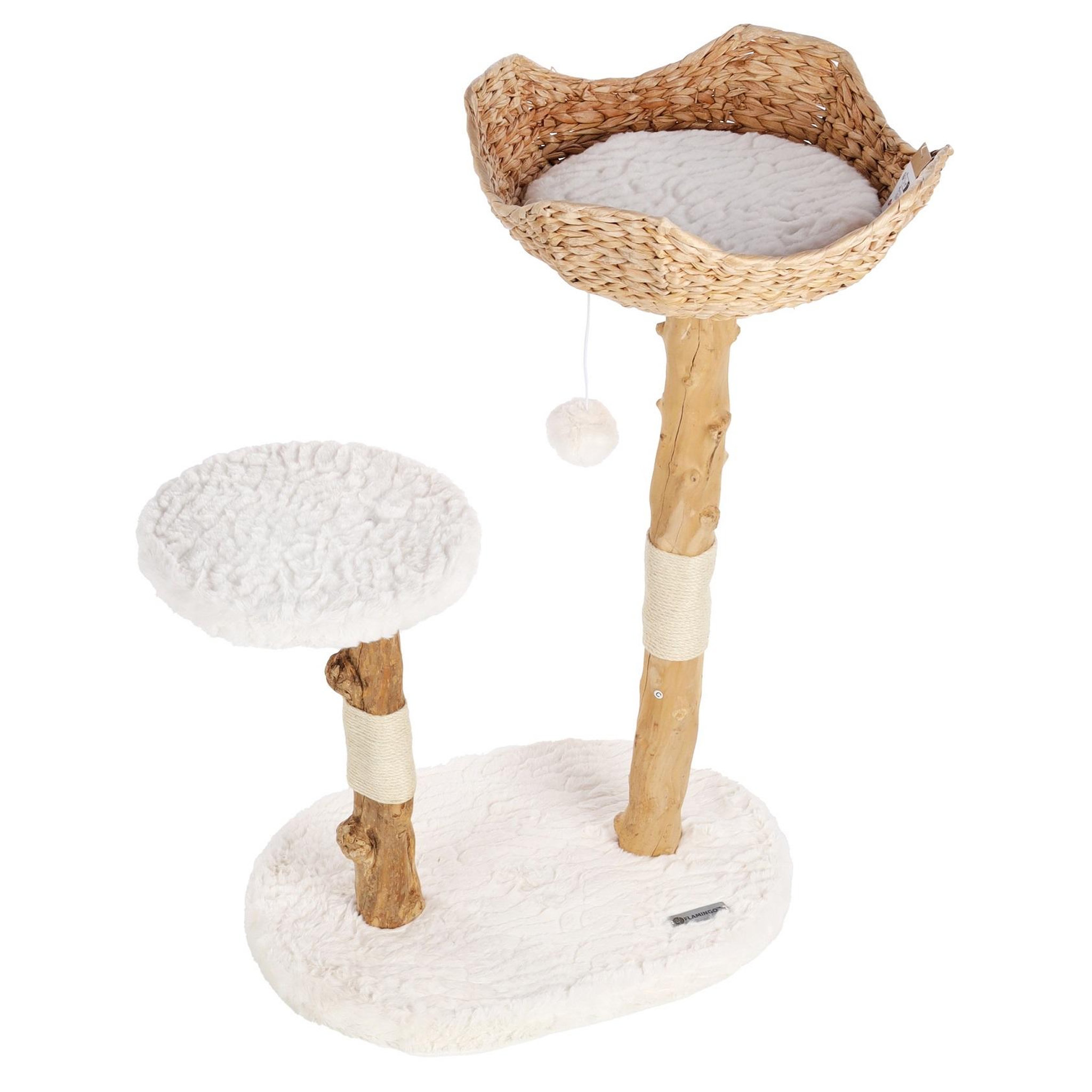 Voir la diapositive 3 : Eden Arbre a chat design avec corde et panier