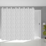 SOLEIL D'OCRE Voile à oeillets baie vitrée 280x250 cm Maud, par Soleil d'Ocre. Coloris disponibles : Gris, Blanc