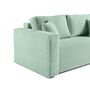 Voir la diapositive 5 : BEST MOBILIER Topaze - canapé droit 2 places - en velours texturé