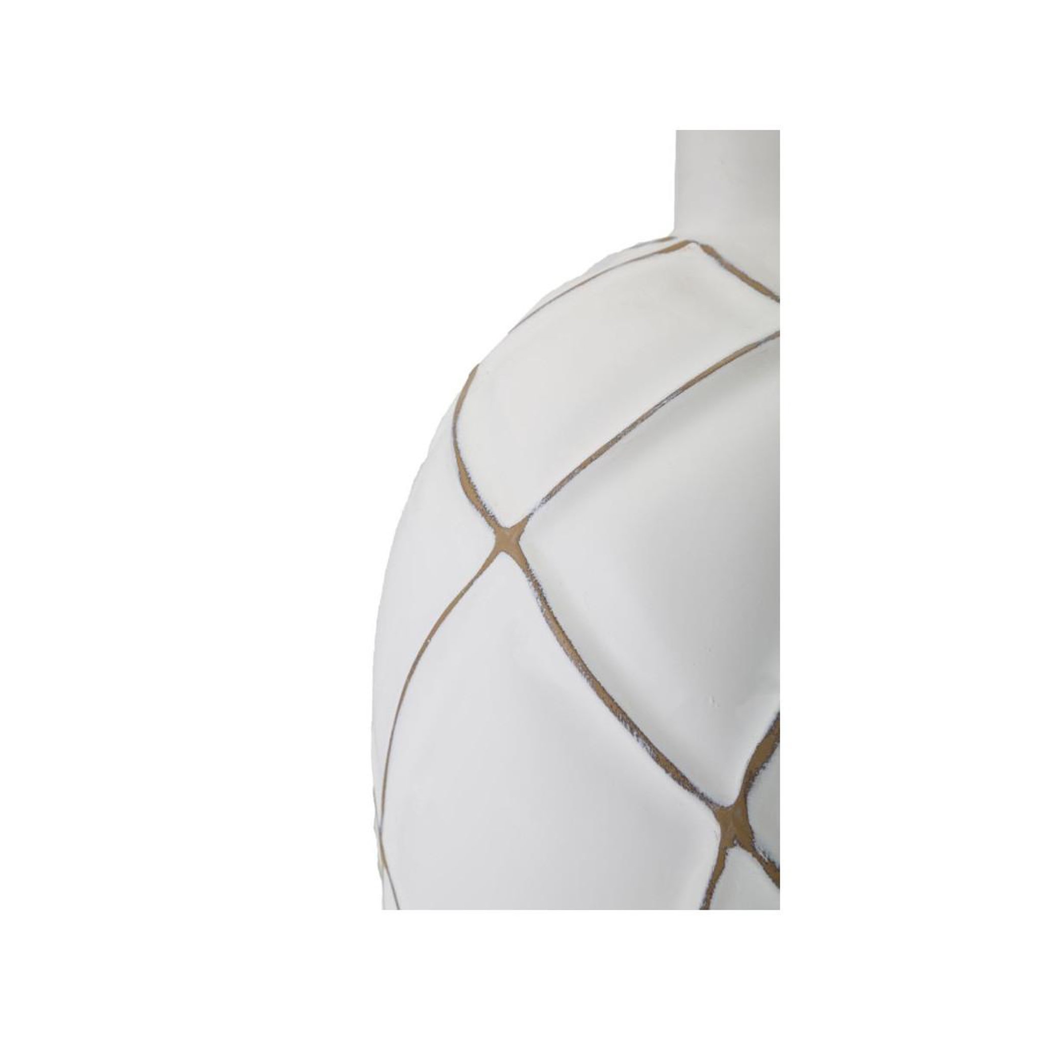 Voir la diapositive 3 : Paris Prix Lampe à poser en résine  lines  60cm blanc & naturel
